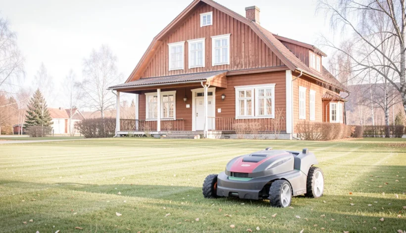 Robottiruohonleikkuri talvisäilytys aloitetaan siirtämällä laite sisälle ennen pakkasia.