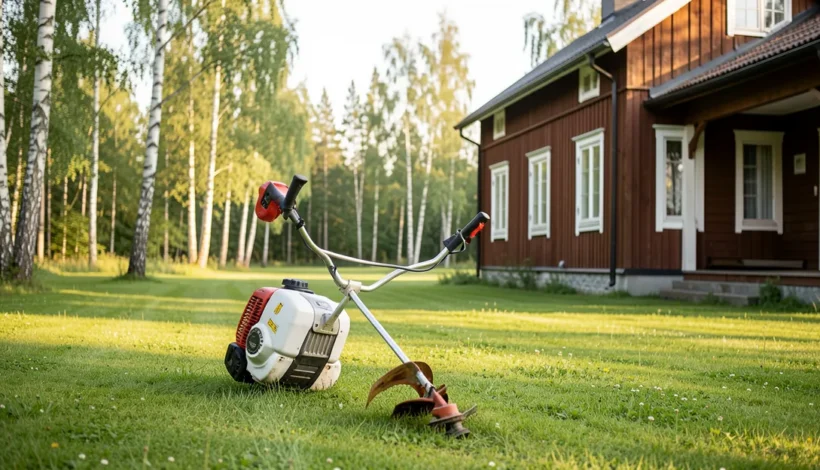 Raivaussahan terän vaihto vaatii huolellisuutta ja oikeat työkalut.